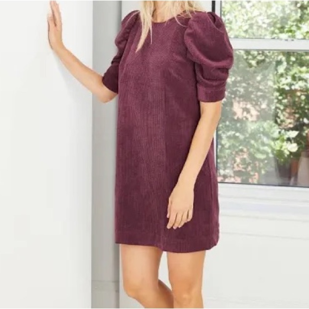 Who What Wear Maroon Dress